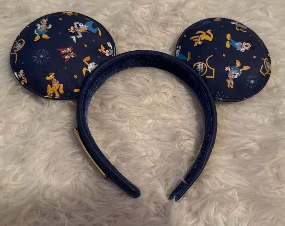 Disney Loungefly Walt Disney World 50th Anniversary Mickey Ears Headband